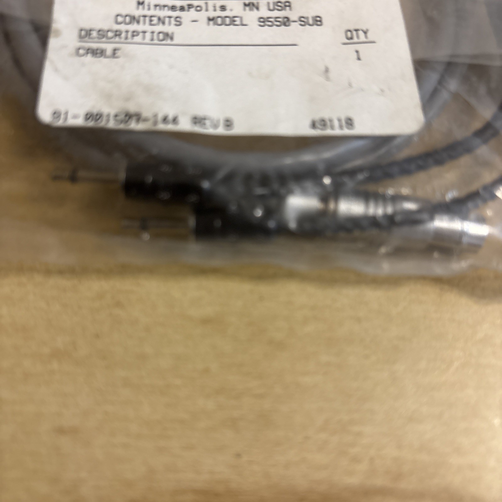 Nellcor Puritan Bennett Model 9550-SUB cable