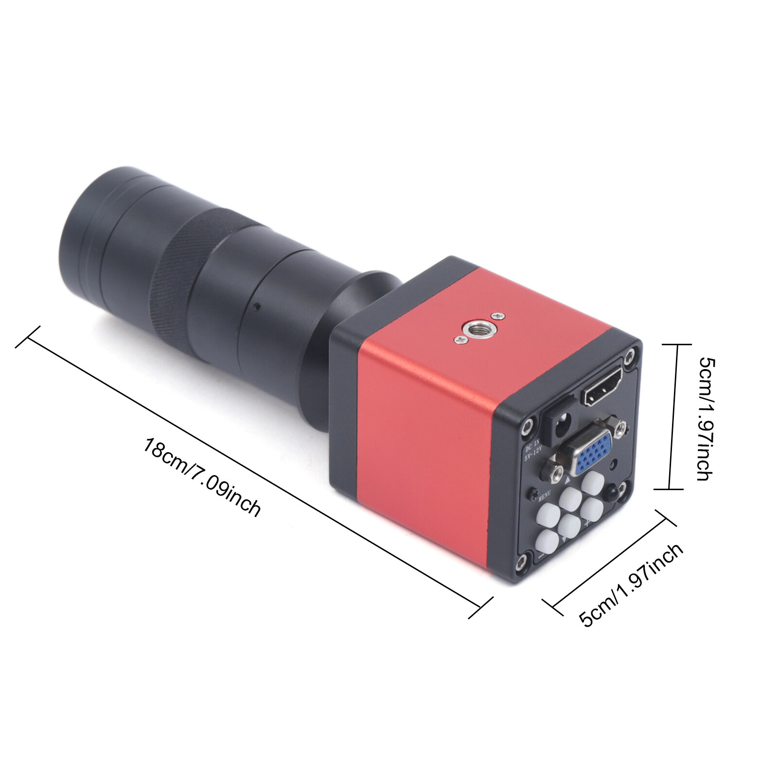 HDMI Video Microscope VGA Camera HD Industrial Digital USB Lens 1080p 60FPS 14mp