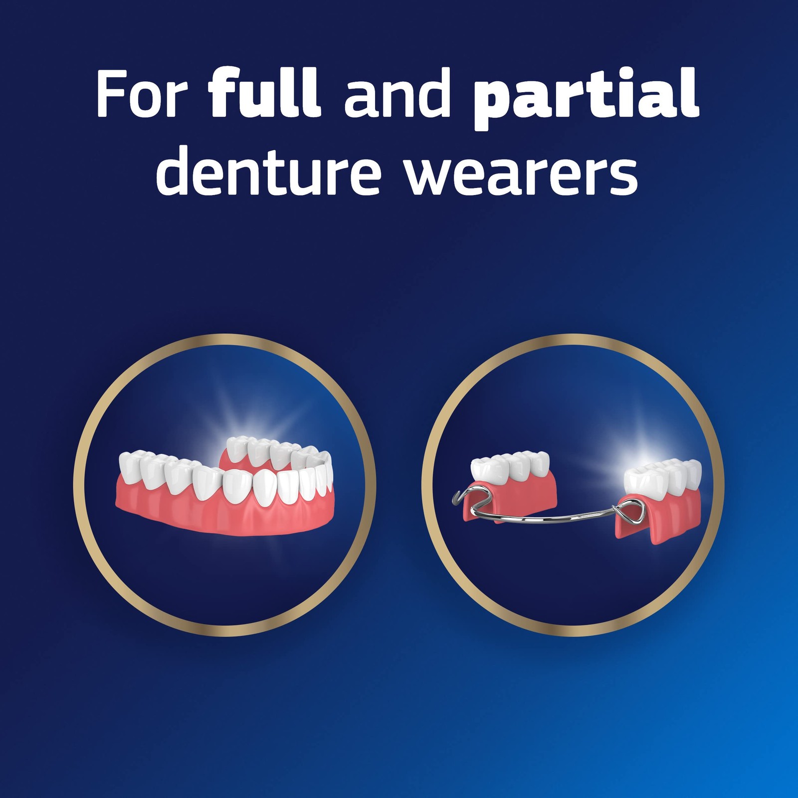 Ultra Max Hold Plus Scope Secure Denture Adhesive for Full and Partial Blue