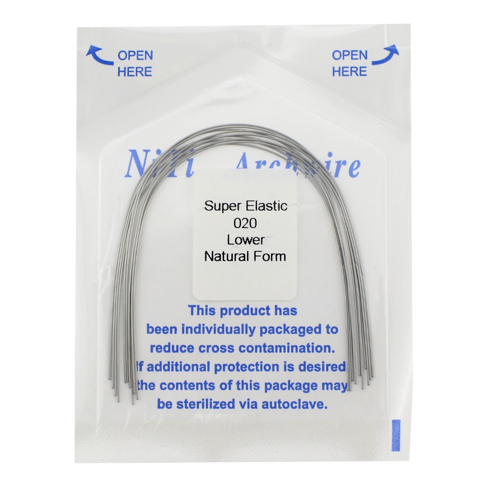 100PCS Dental Orthodontic Niti Arch Wire Natural Form Arches Round Rectangular