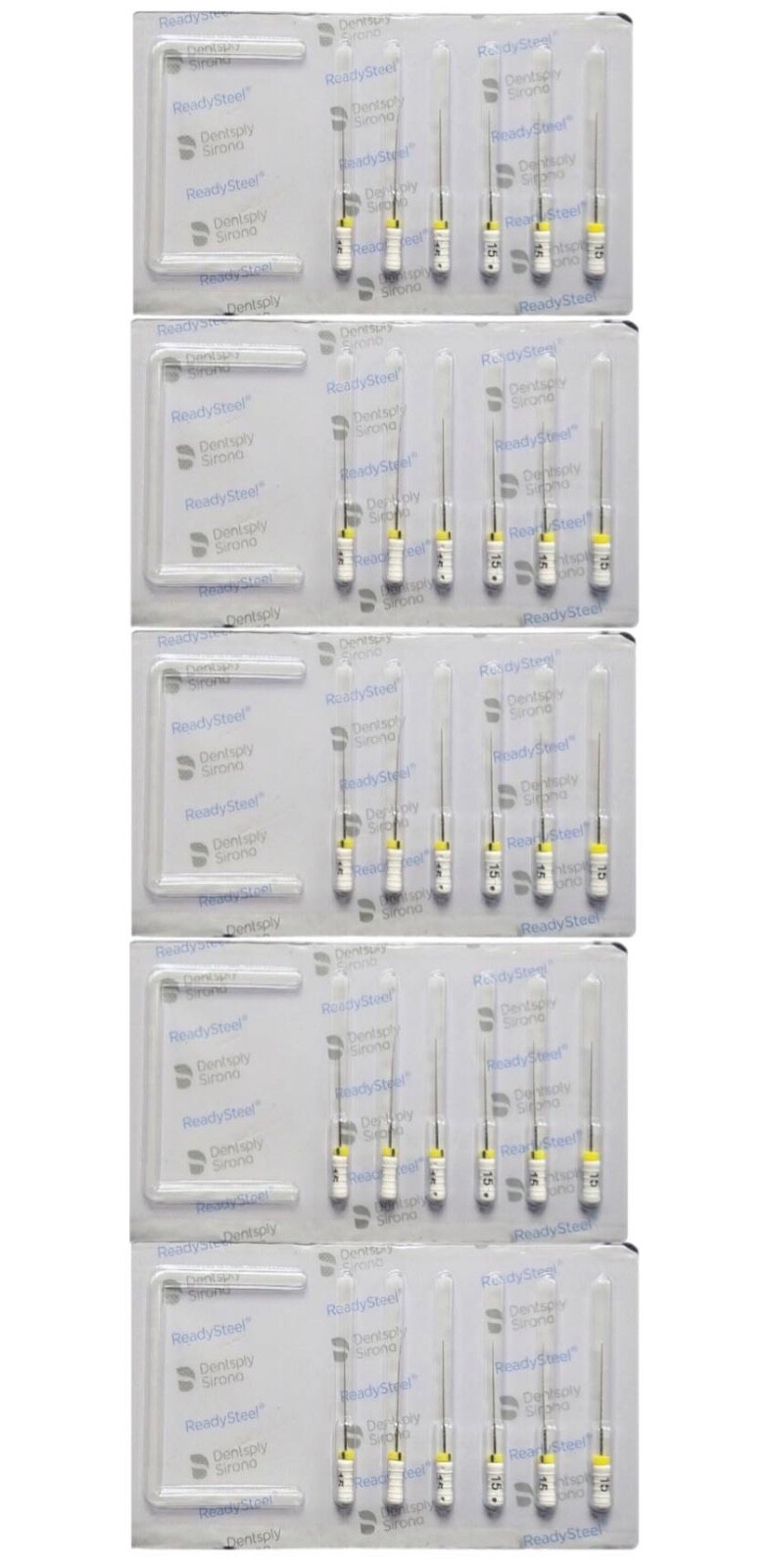 Dentsply Sirona READY STEEL K-Files 25mm, All Sizes ( 30 Files )