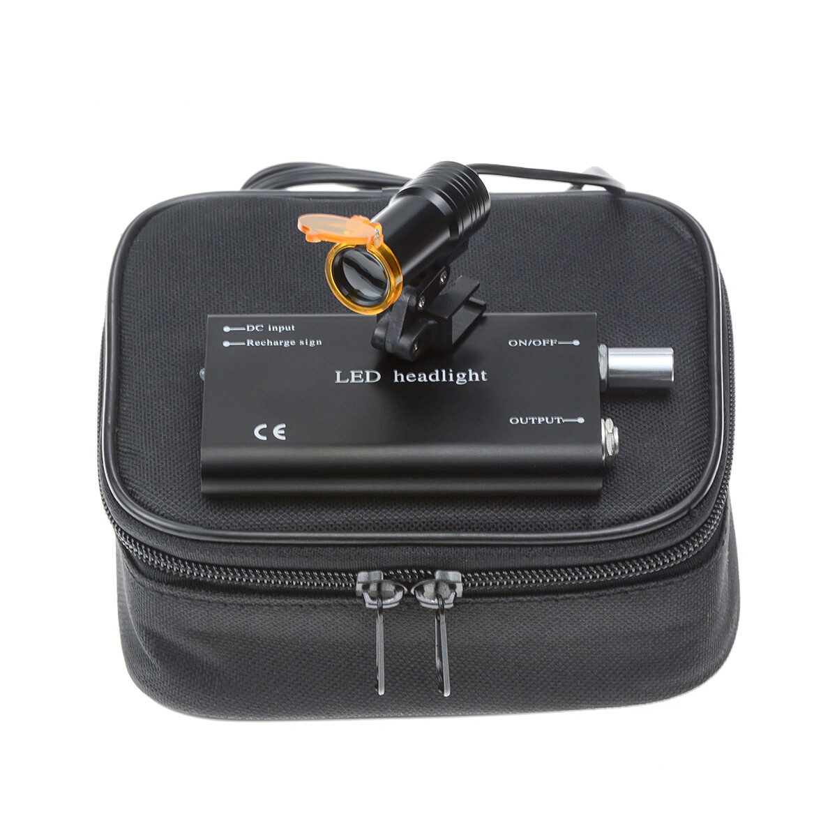 5W Dental Normal Clip LED Headlight High Power Lamp+Light Shield DY-007 Black US