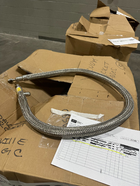 6′ Vacuum Jacketed Cryogenic Transfer Braided Hose 3/8″ Chart MVE