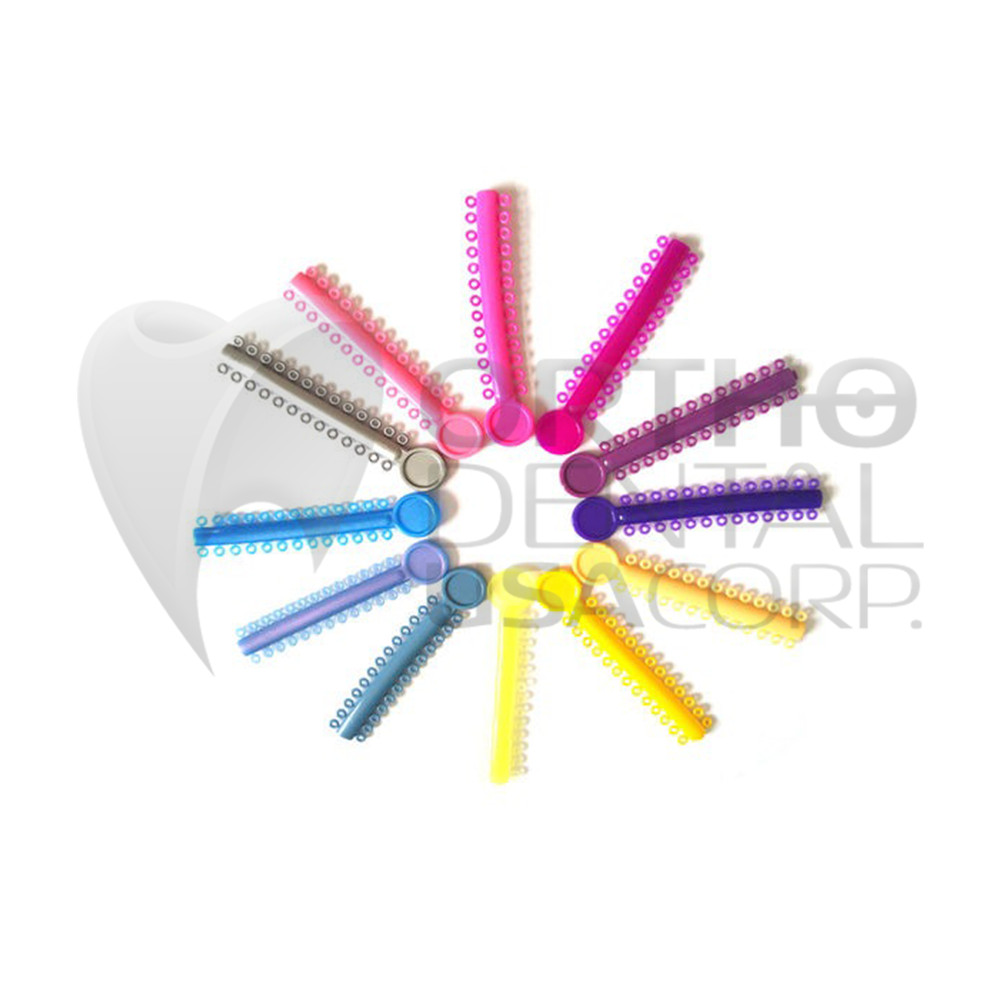ELASTOMERIC LIGATURE TIES (1008 PCS) Low Friction Technology Made in USA