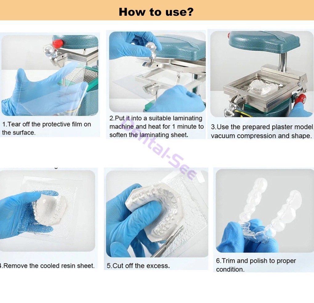 Dental Vacuum Forming Sheets Lab Hard/Soft Splint Thermoforming Material