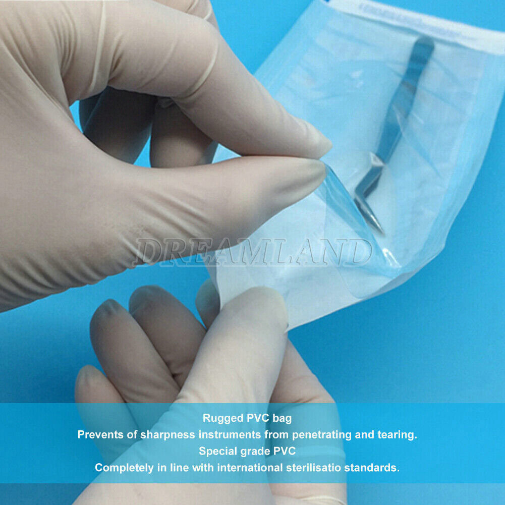 Self Seal Sterilization Pouches – Autoclave Sterilizer Bags 3.5×10 Tattoo