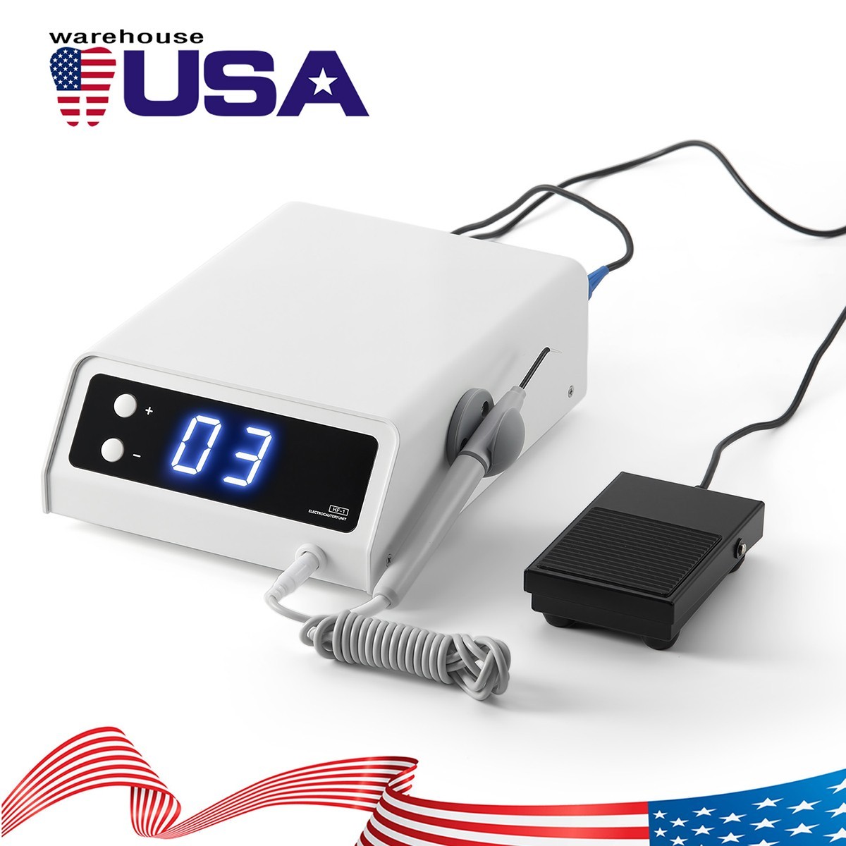 Dental Electrosurge Electrosurgery Unit for Cutting + Coagulating 10 Tips