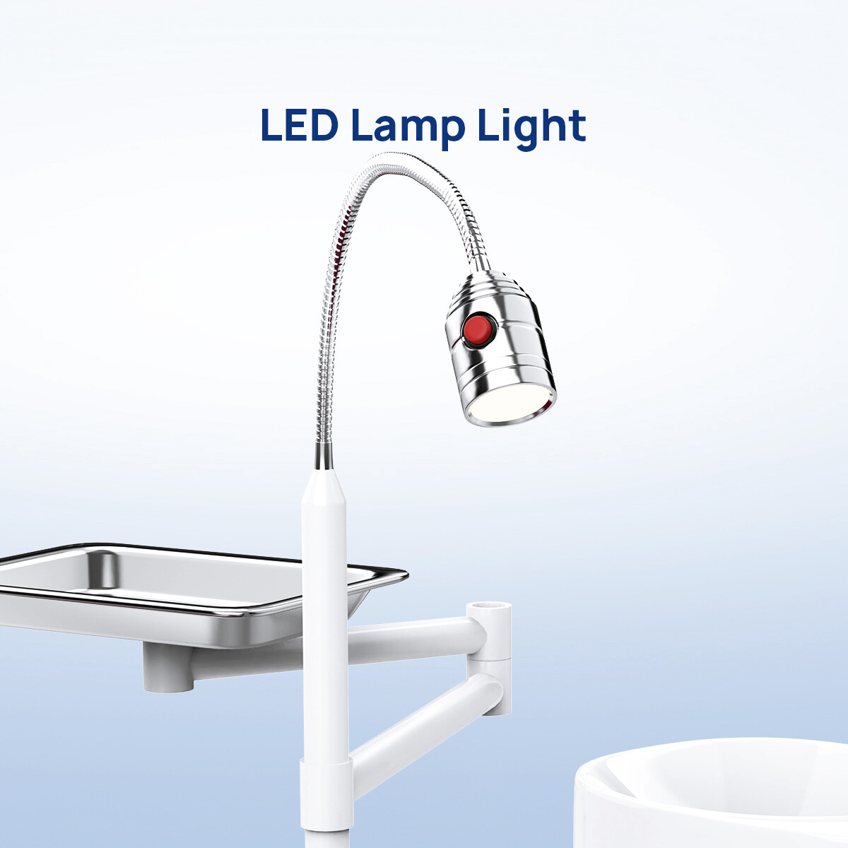 Portable Dental Chair silla dental portatil LED Light PU Leather/ w/Turbine Unit