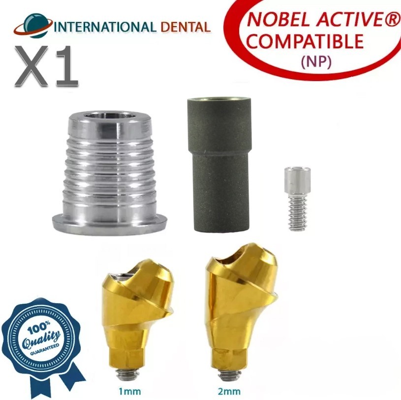 Angulated Multi Unit 1.6 CAD/CAM Set 30° Conical Active Hex NP 2.25mm Dental