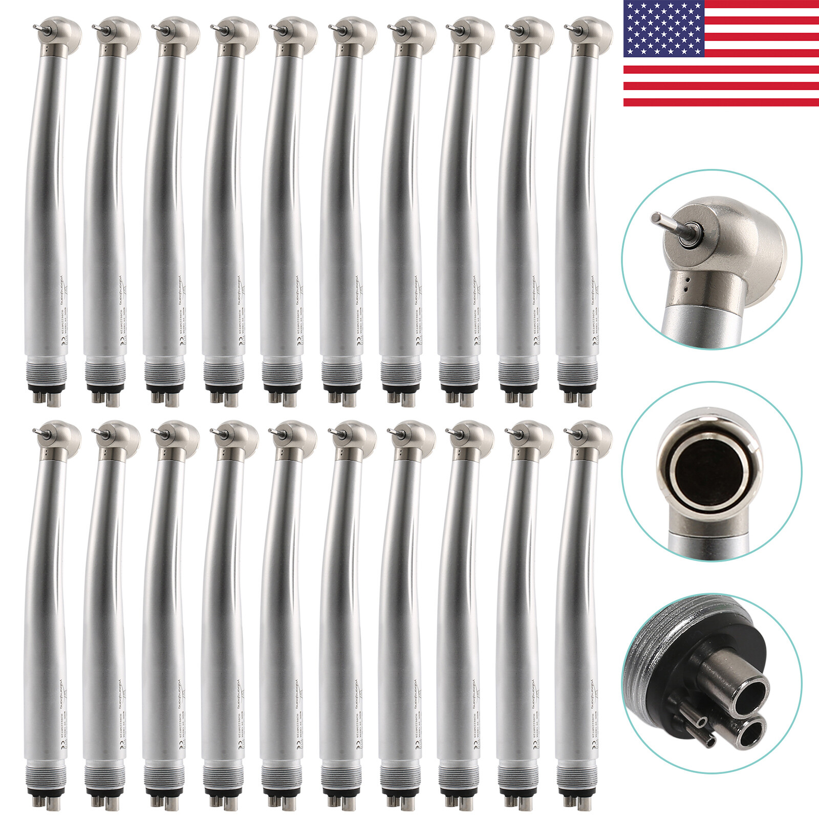 1-100 NSK Style PANA Dental High Speed Handpiece Torque 4 Hole Midwest F2