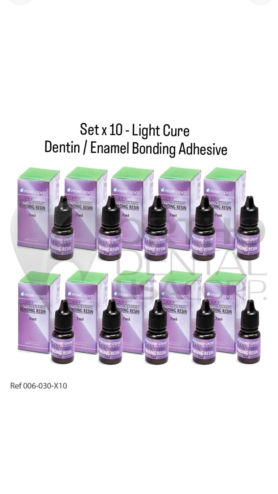 PRIME-DENT Dental Light Cure Dentin Enamel Bonding Resin 7 mL Bottle USA DEALER