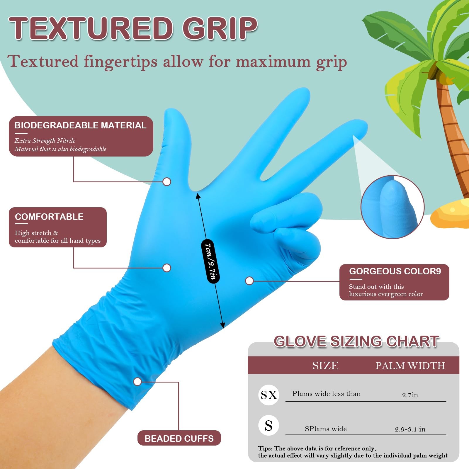 Disposable Nitrile Gloves for Children 4-10 Years – Latex and Powder Free, Su…