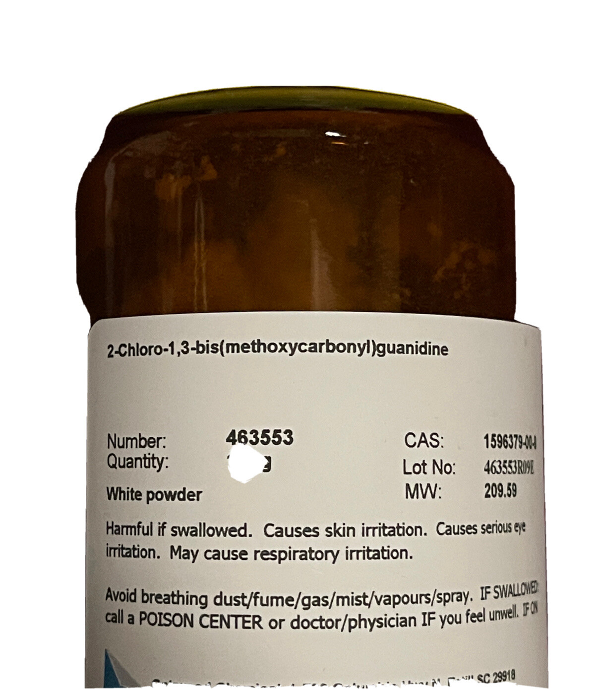 2-Chloro-1,3-bis(methoxycarbonyl)guanidine CBMG Reagent 50 G CAS 1596379-00-8