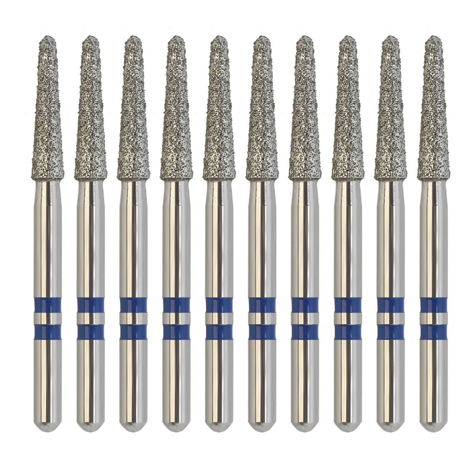 Zirconia Diamond Burs Friction Grip Egg Football Ball Round End Taper Cylinder