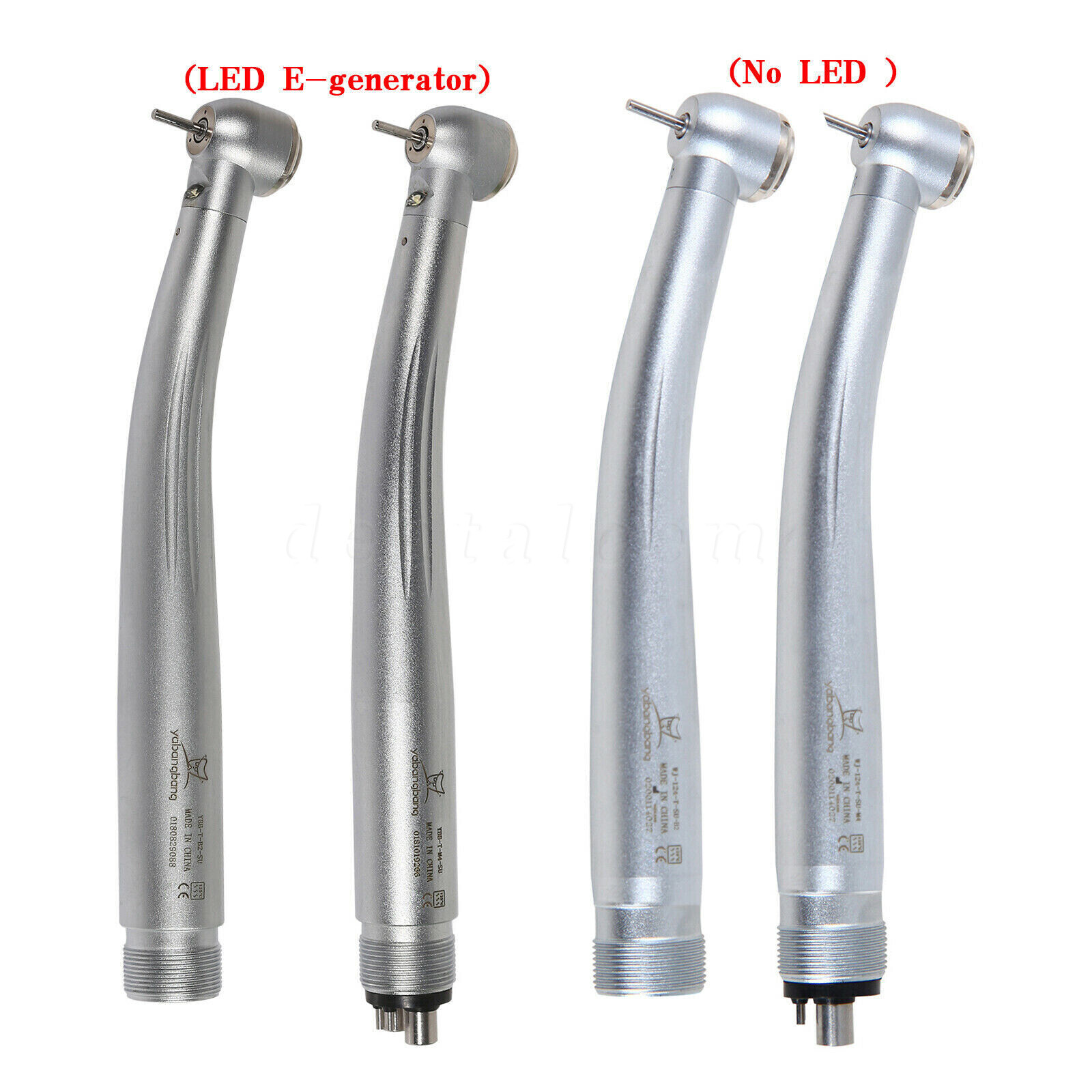 Yabangbang Dental High Speed (LED E-generator) Handpiece 4/2-Holes Push Turbine