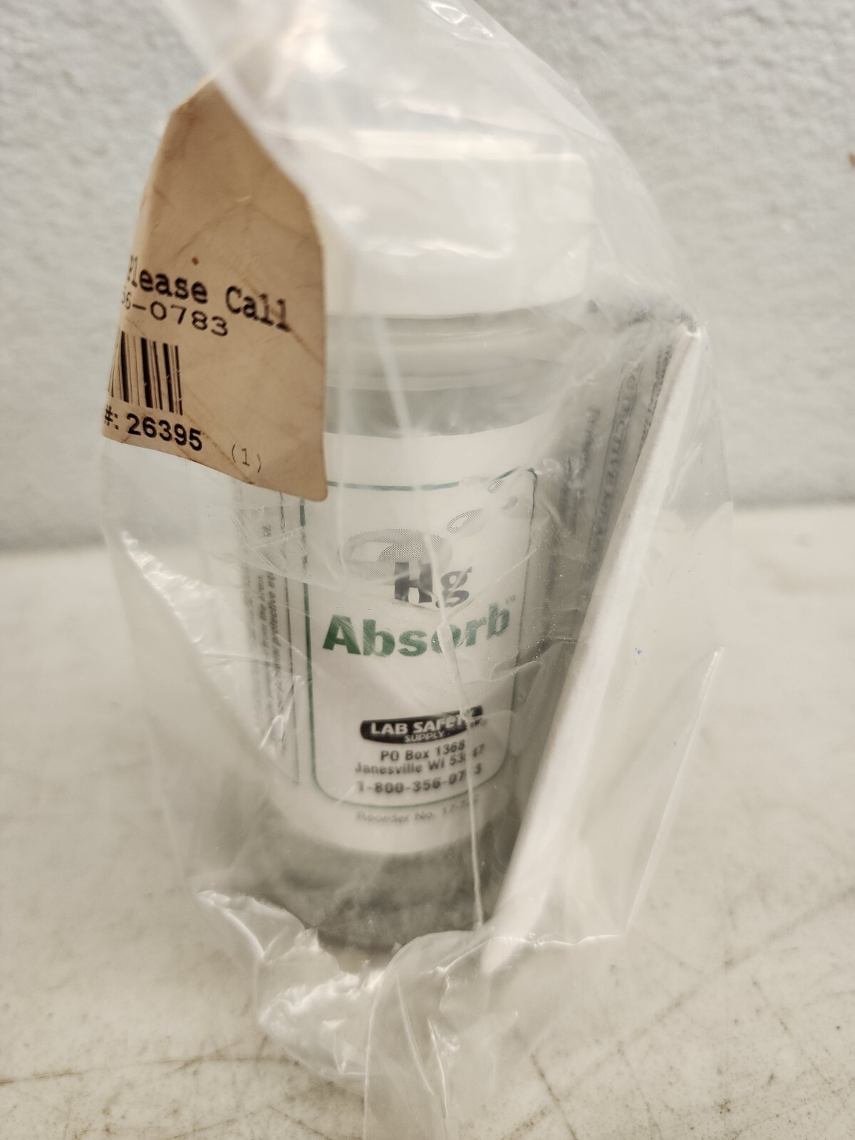 NEW Portable Mercury Spill Cleanup Kit 23945 LAB SAFETY SUPPLY Hg Clean Up Kit