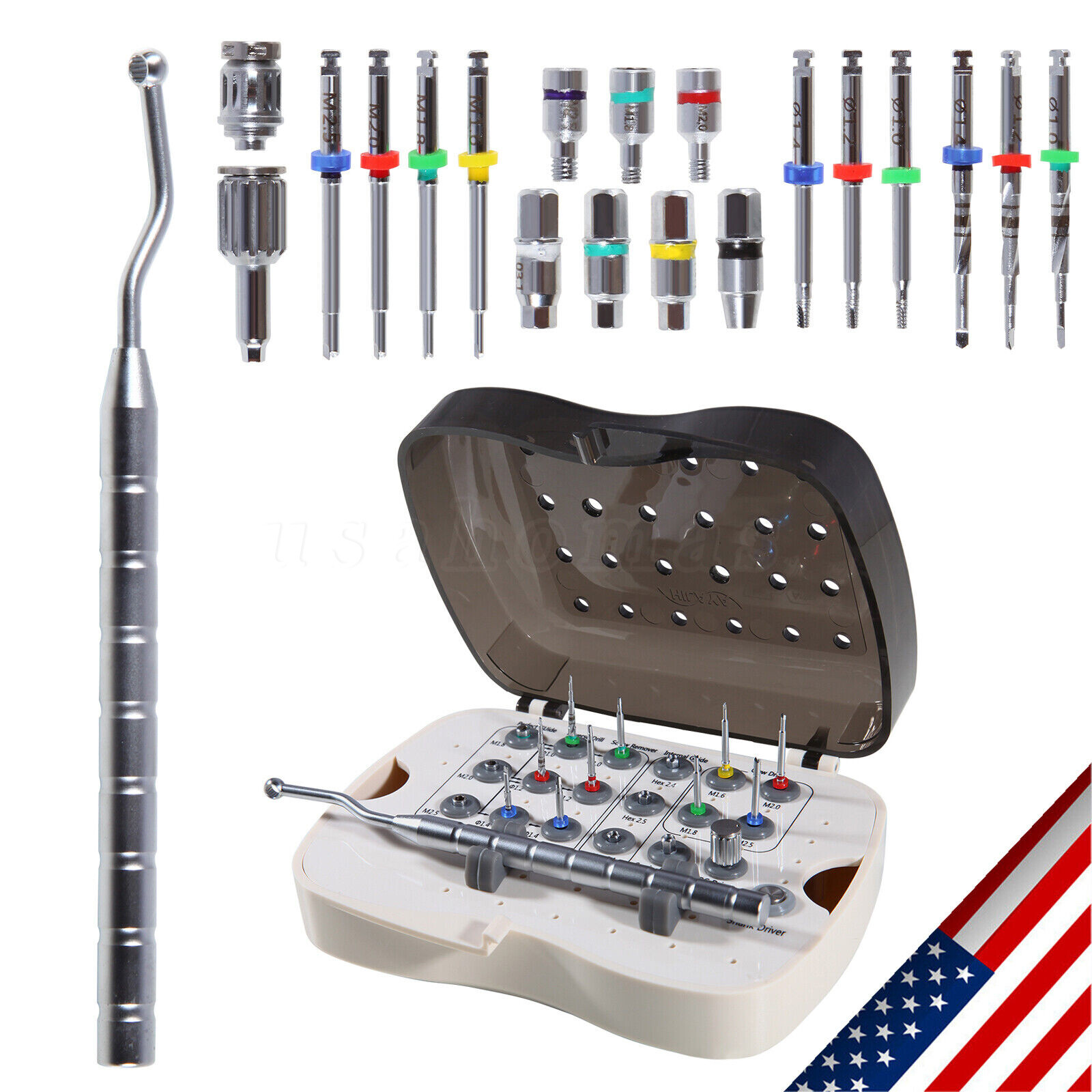 US Universal Dental Implant Screw Removal Kits Screw Drivers Autoclavable Tool