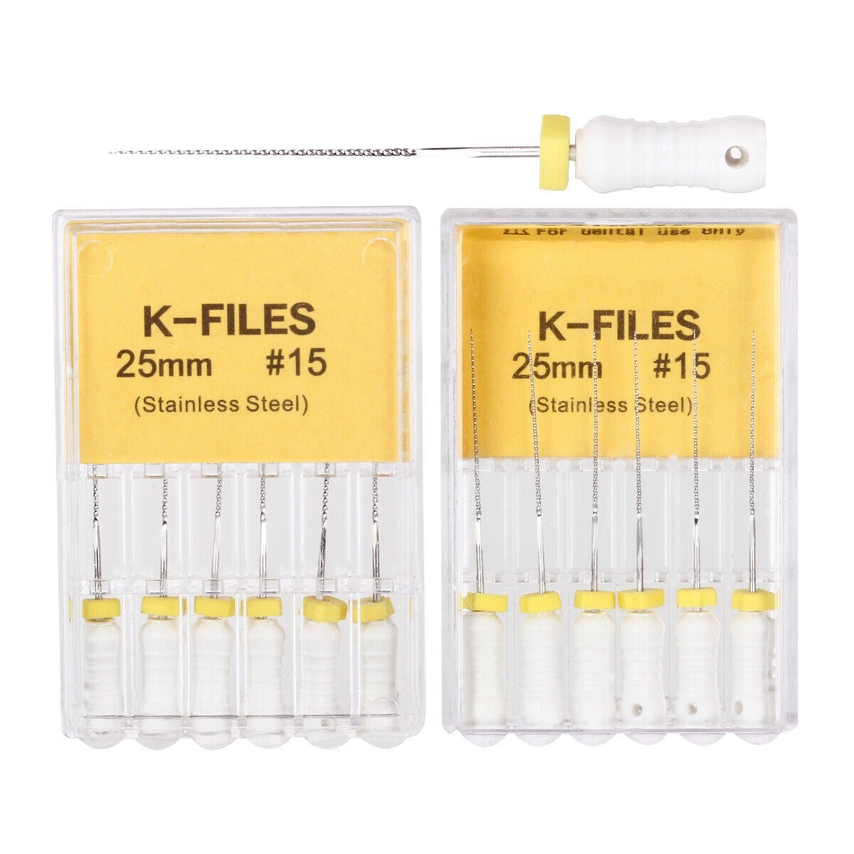 Size 15 25mm Endo K-Files Endodontic Dental K Files (Premium Stainless Steel)