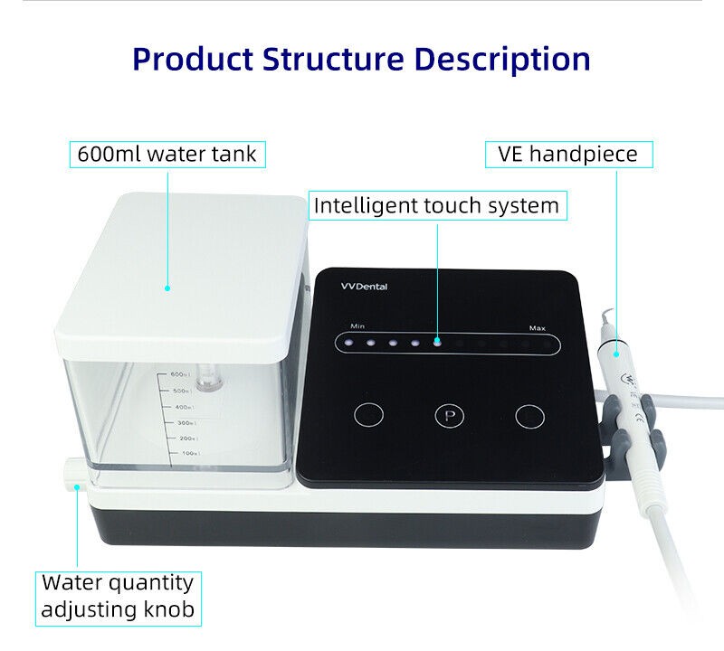 Dental Ultrasonic Piezo Scaler Fits EMS Handpiece+600ml Automatic Water Supply