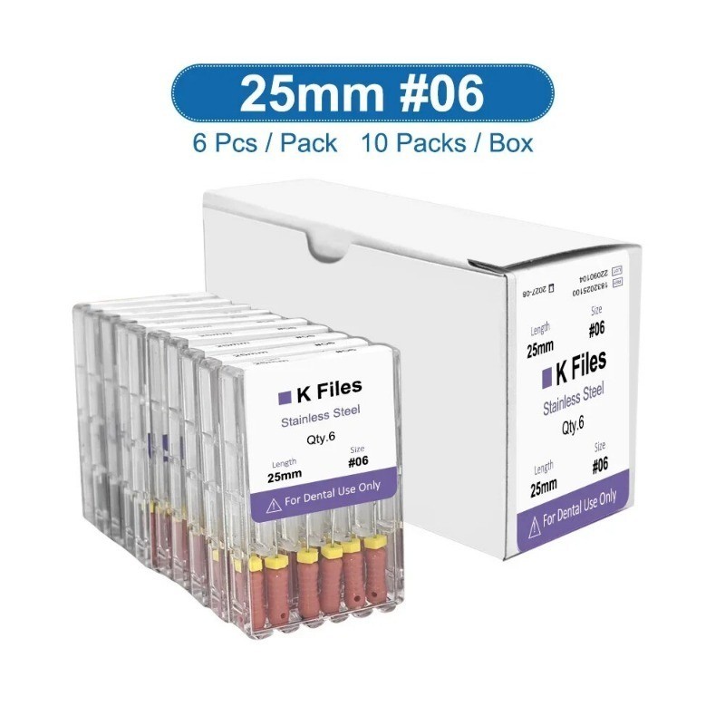 Dental Endo Files Hand Use K/H/R File 21/25/28/31mm Stainless Steel Endo Files