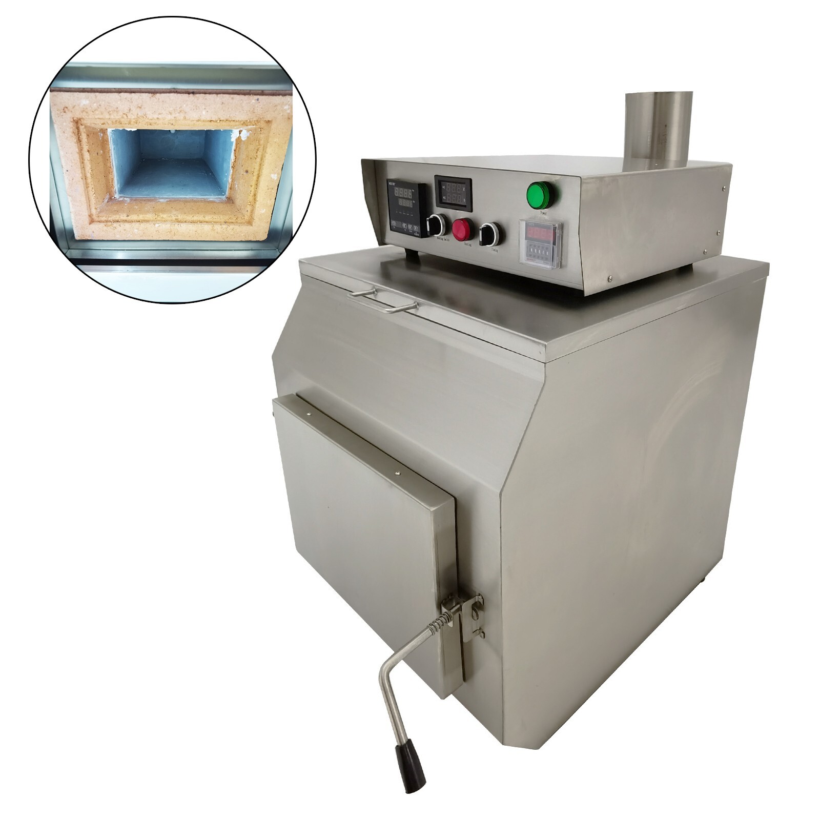 220V 4KW 2012℉ 1.85gal Electric Muffle Furnace 7.9″*4.7″*11.8″ Chamber Size