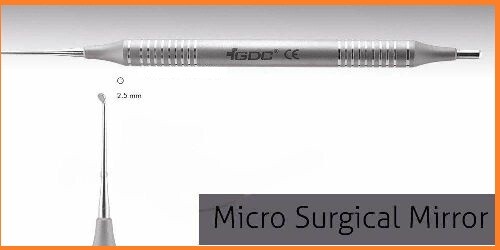 DENTAL MICRO SURGICAL MIRRORS Round Mirror # Small # 2.5mm MMRS Instrument 786A+