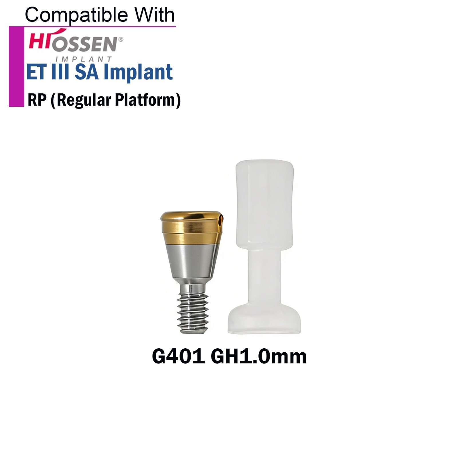 US Dental Locator Abutment for HIOSSEN ET II SA Fixture Hex R 4.0/4.5 Platfor