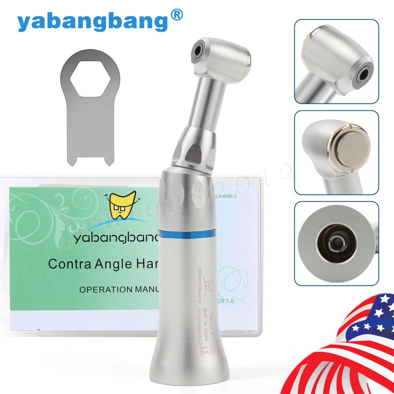 Dental E TYPE push button Contra Angle LOW Handpiece A+ Dentist Brand New YAD