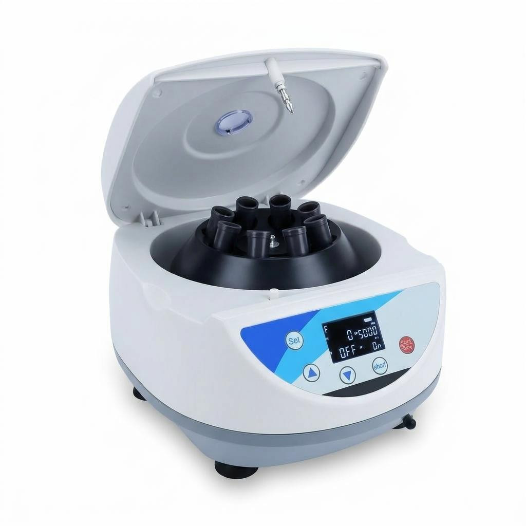 500-5000RPM Digital Bench-top Lab Centrifuge 8x15mL Test Tubes w/Viewable Window