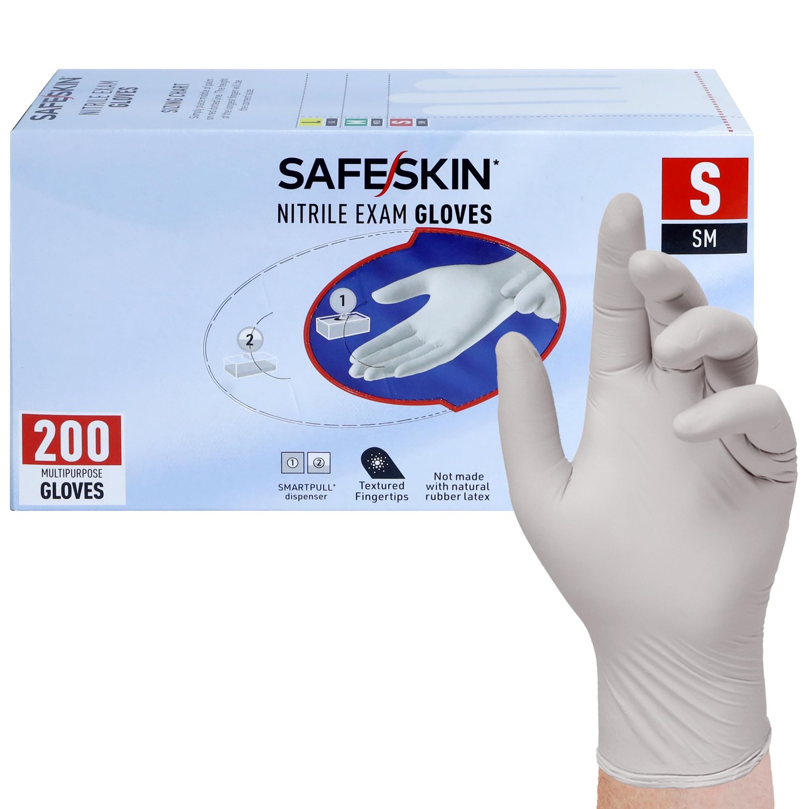 Nitrile Exam Gloves – Disposable Powder Free Nitrile Gloves for Medical, Dent…