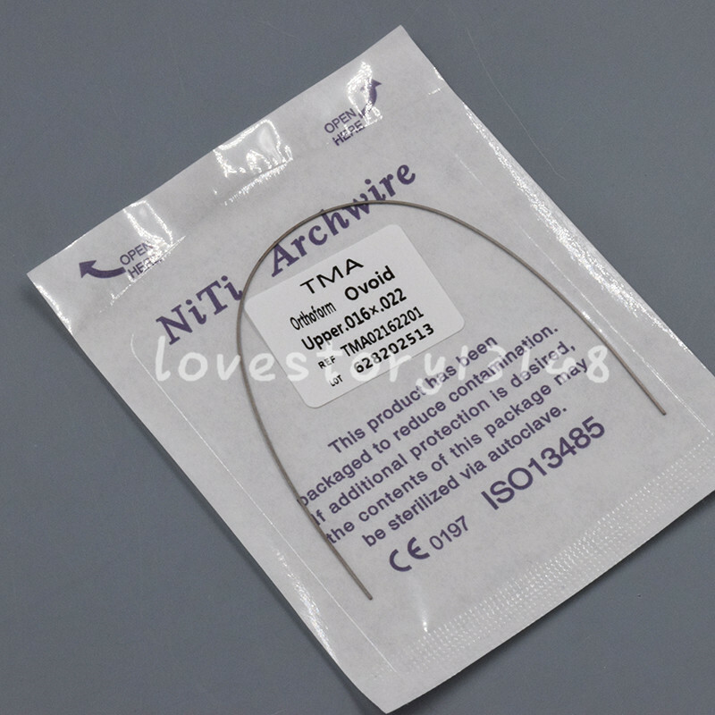 5 Pcs Dental Ortho Rectangular Ovoid TMA Arch Wire Titanium Molybdenum Alloy