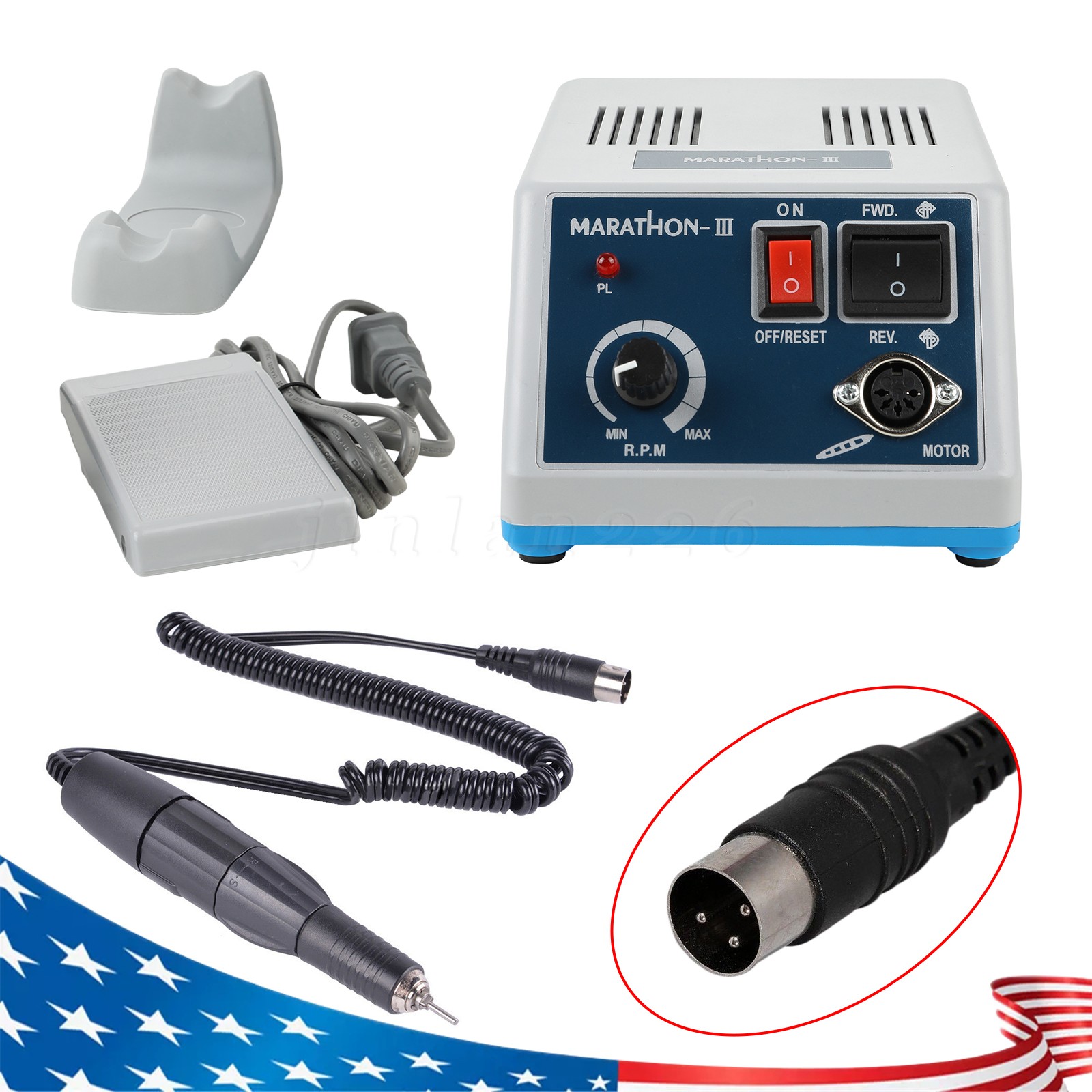Dental Lab Marathon III Micromotor Polishing Handpiece Max 35K RPM Handpiece
