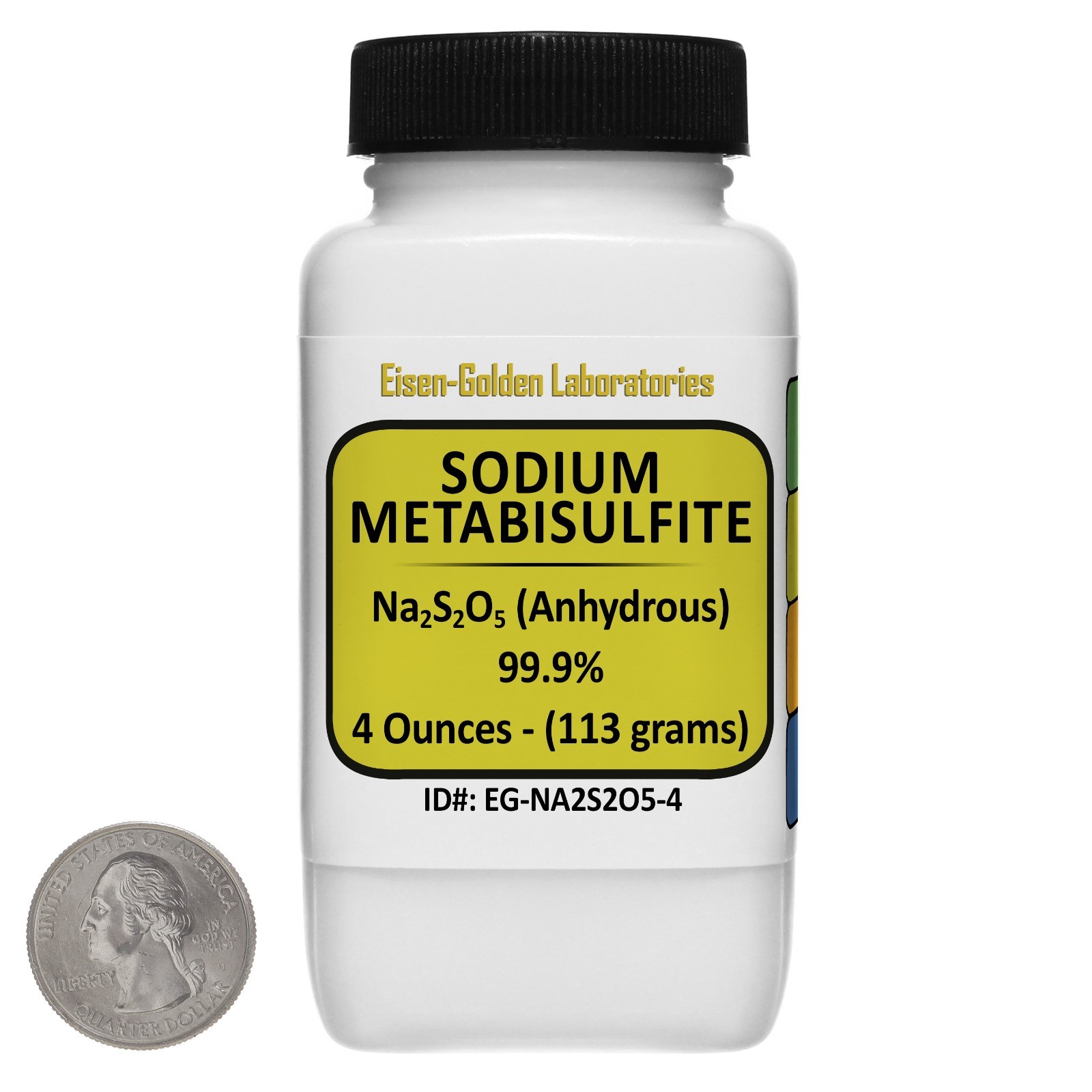 Sodium Metabisulfite [Na2S2O5] 99.9% ACS Grade Powder 4 Oz in a Bottle USA