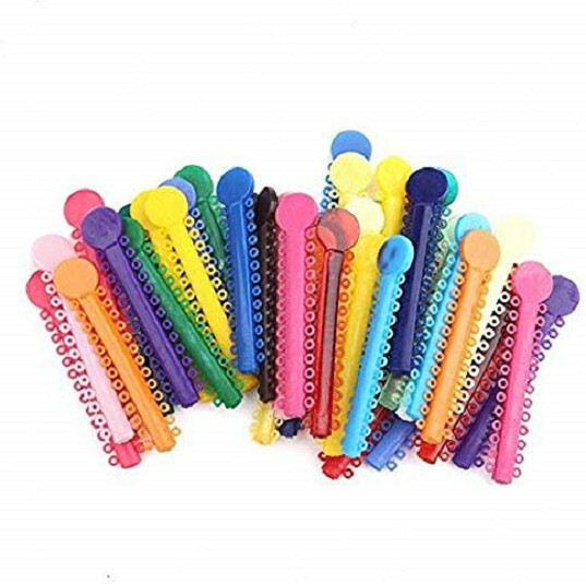 1040pc Dental Orthodontic Ligature Ties Braces Elastic Rubber Band Mixed ColorUS