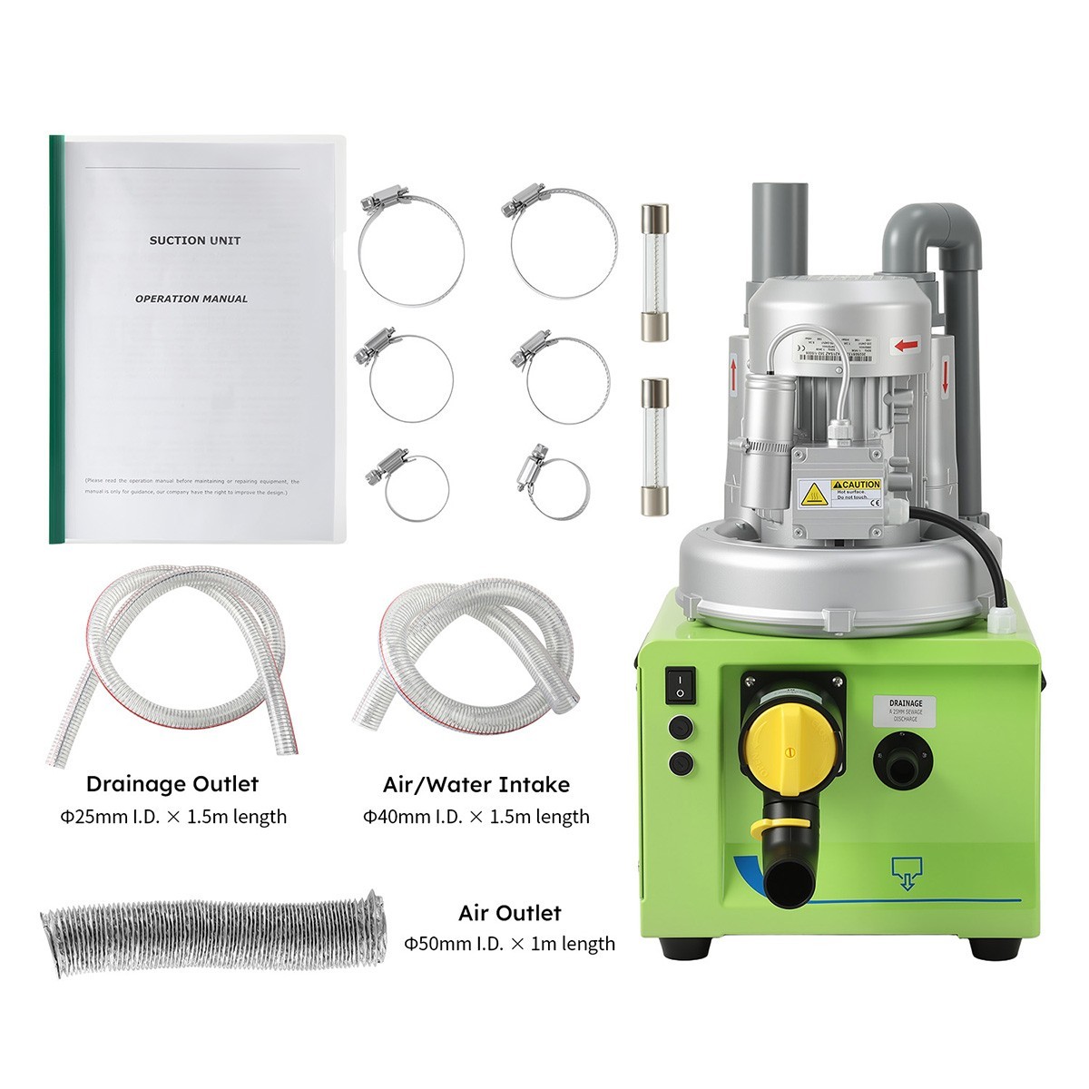 FDA CE Dental Mobile Suction Unit Pressure Pump Strong Suction 300L/600L/min