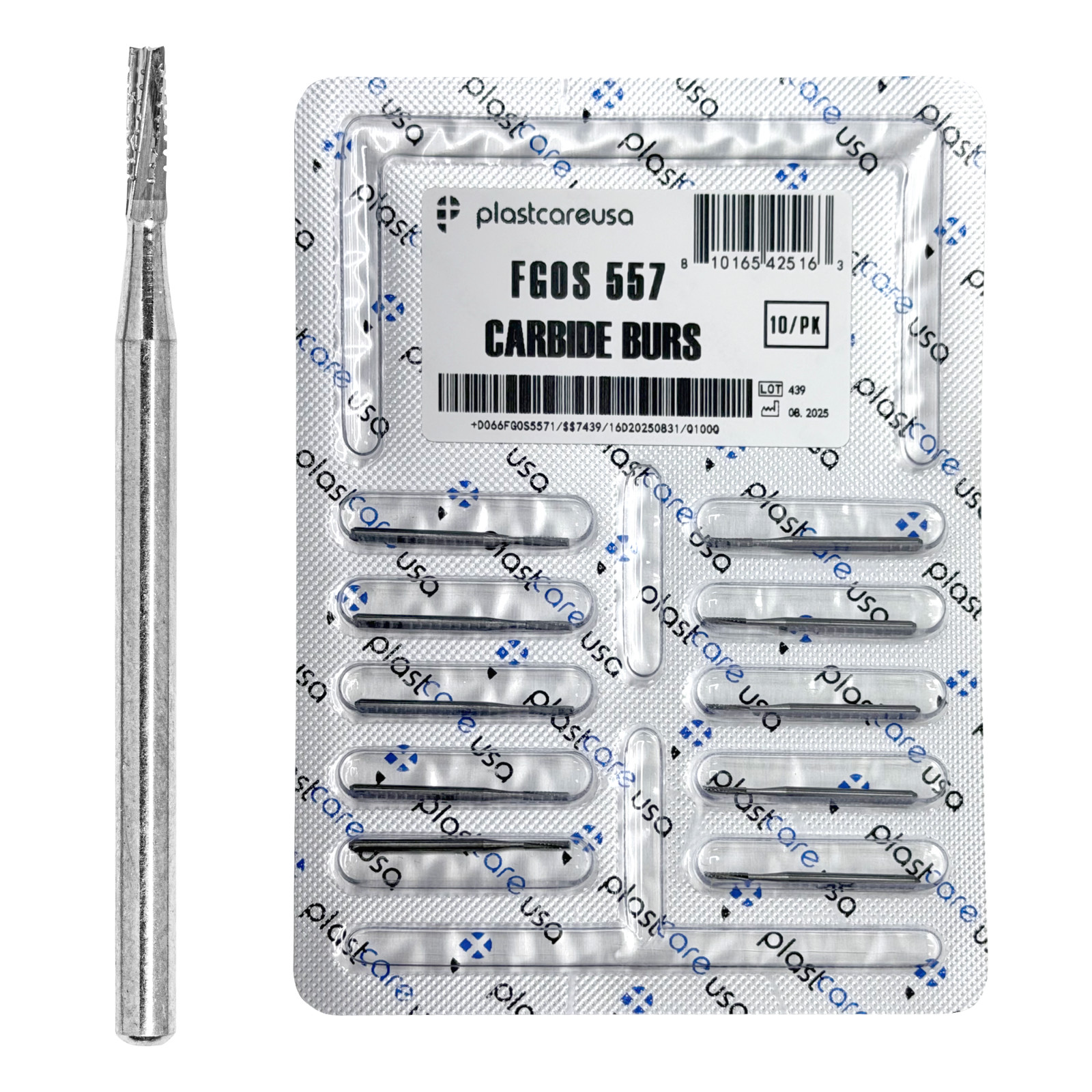 100 FG 557 Surgical Carbide Dental Burs High Speed Handpiece Friction Grip