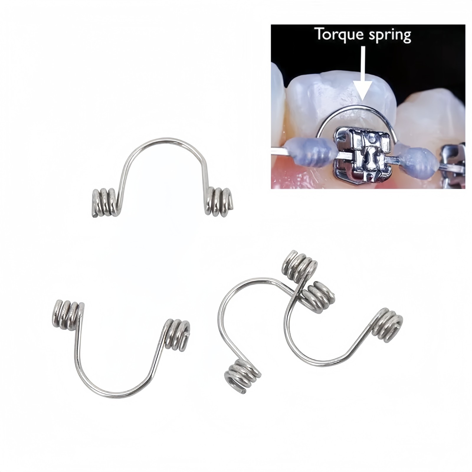 100pcs Dental Ortho Torquing Torque Spring Anterior Teeth Arch Wire Springs