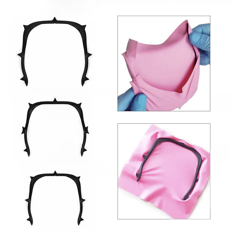 Dental Rubber Dam Sheets Frame Holder Plastic U-Shape Ultra-Light Bracket S/M/L