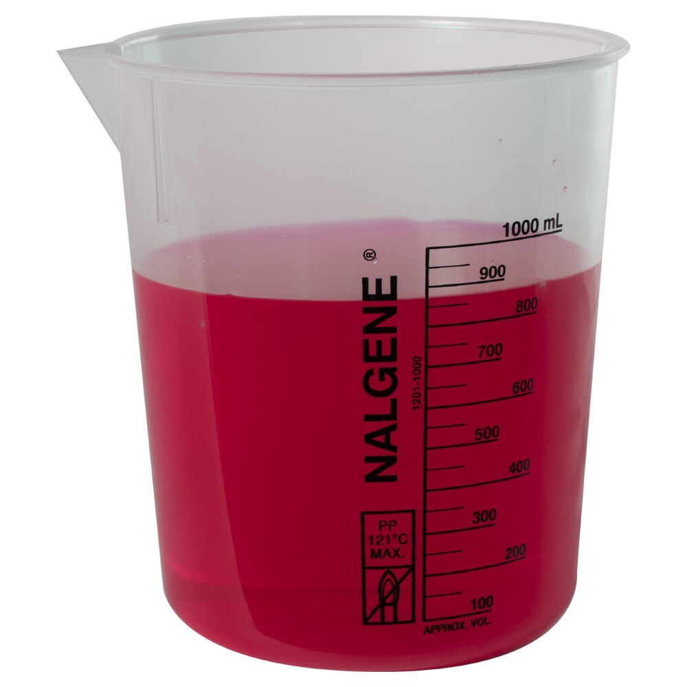 Thermo Scientific Nalgene Griffin Low-Form Beaker PP Graduated 1000mL