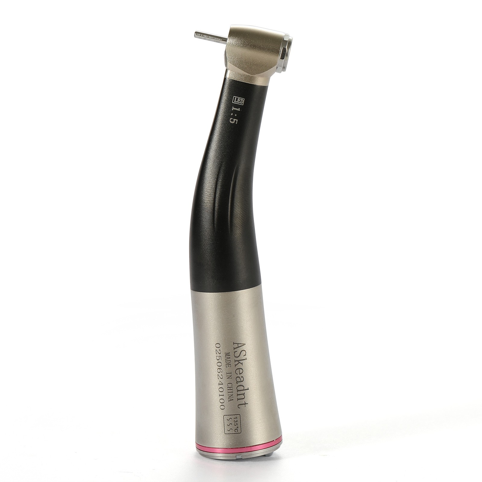 Dental Electric Handpiece 1:5 Increasing Contra Angle Fiber Optic LED ds
