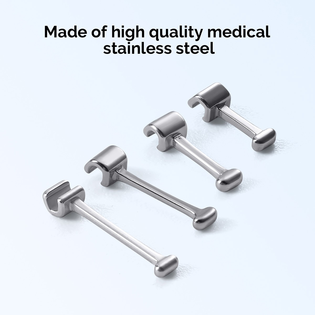 50pcs Dental Orthodontic Crimpable Hooks Stainless Steel Fixed on Archwires