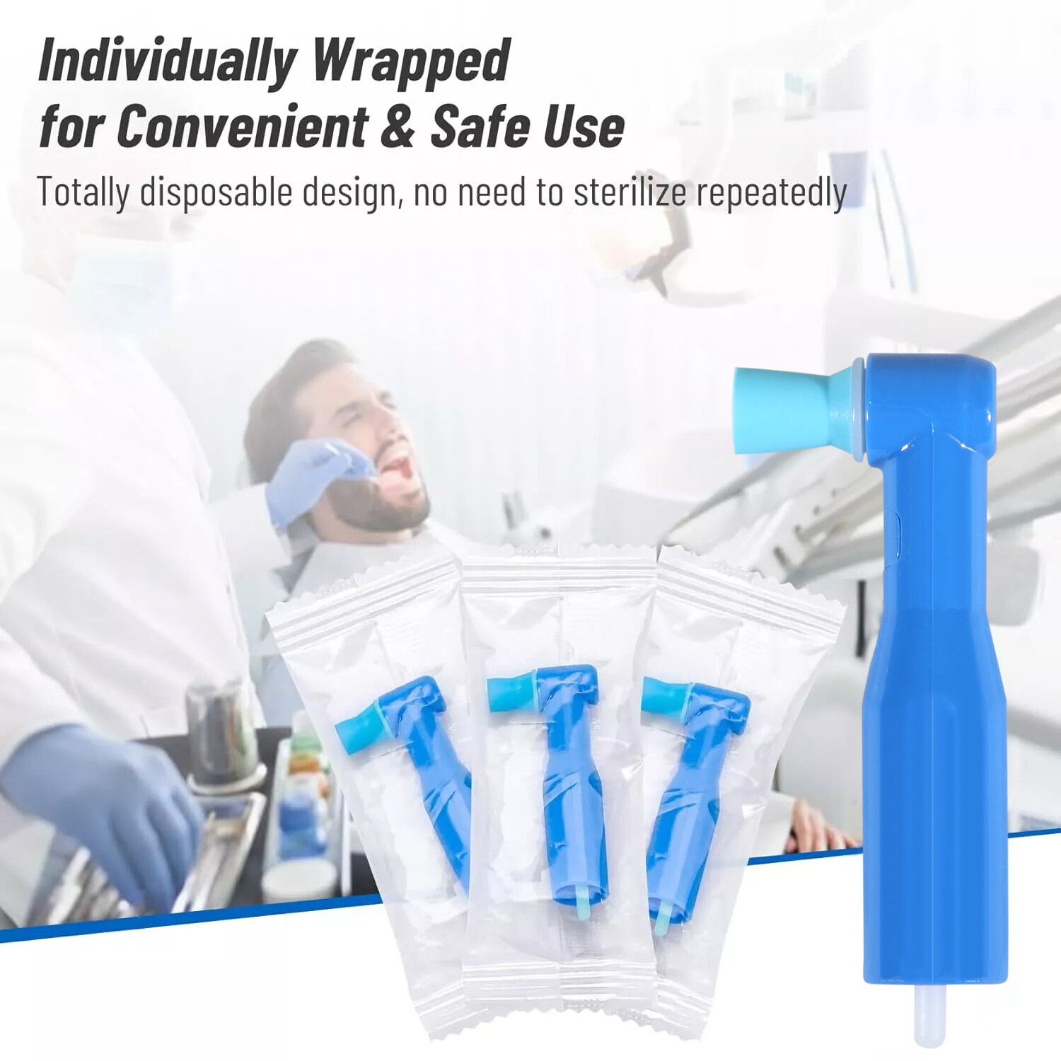 100 pcs Dental Disposable Prophy Angles Top Quality Money back guarantee Firm