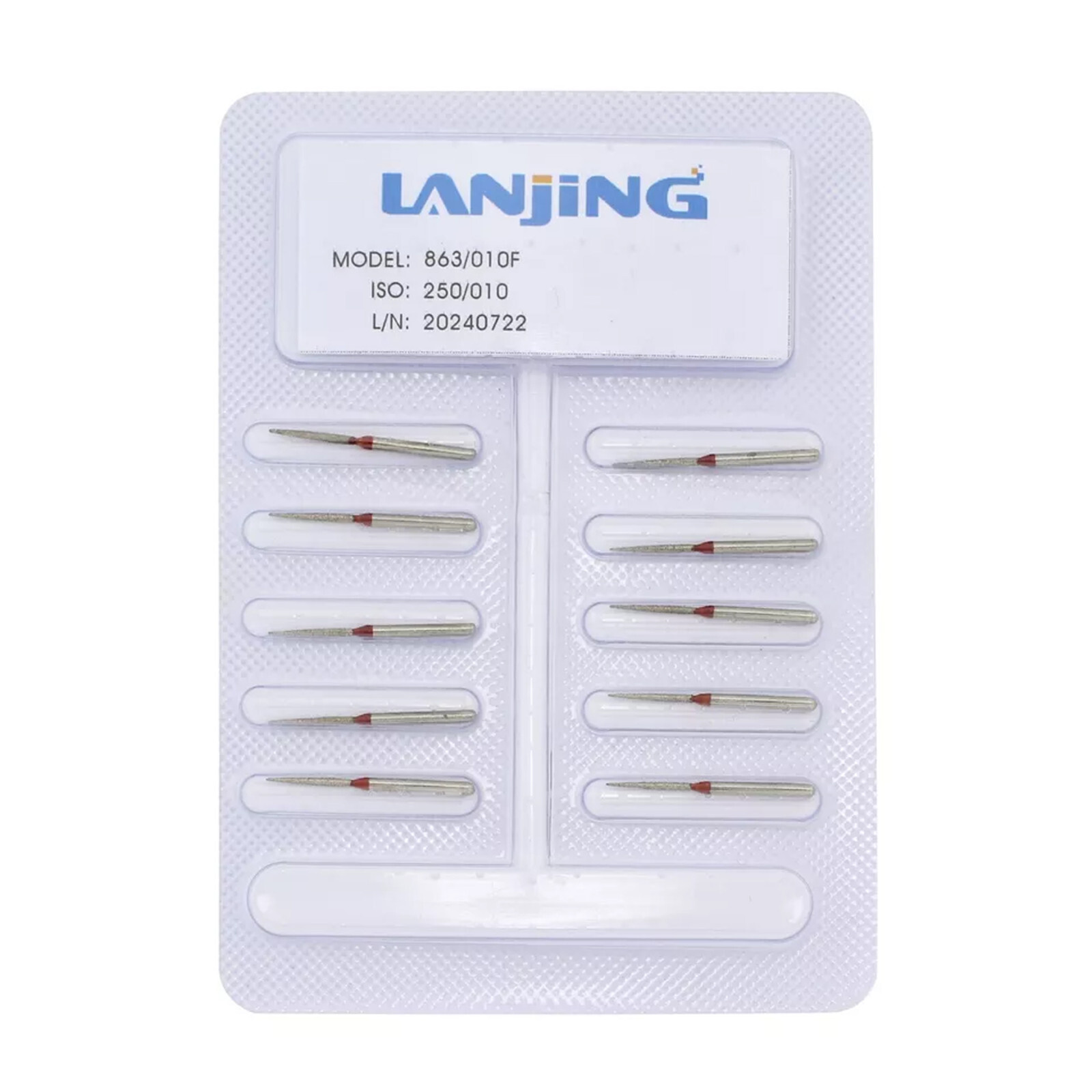 Dental Burs Diamond Flame FG for High Speed Handpiece Friction Grip Coarse Fine