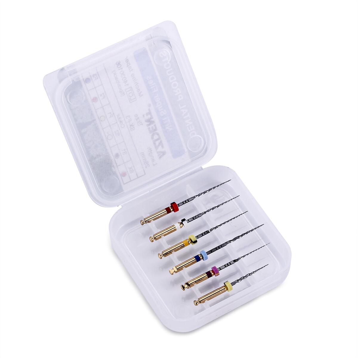 6pcs Endodontic Dental Endo Root Canal NiTi Super Rotary Files 25mm Engine Use