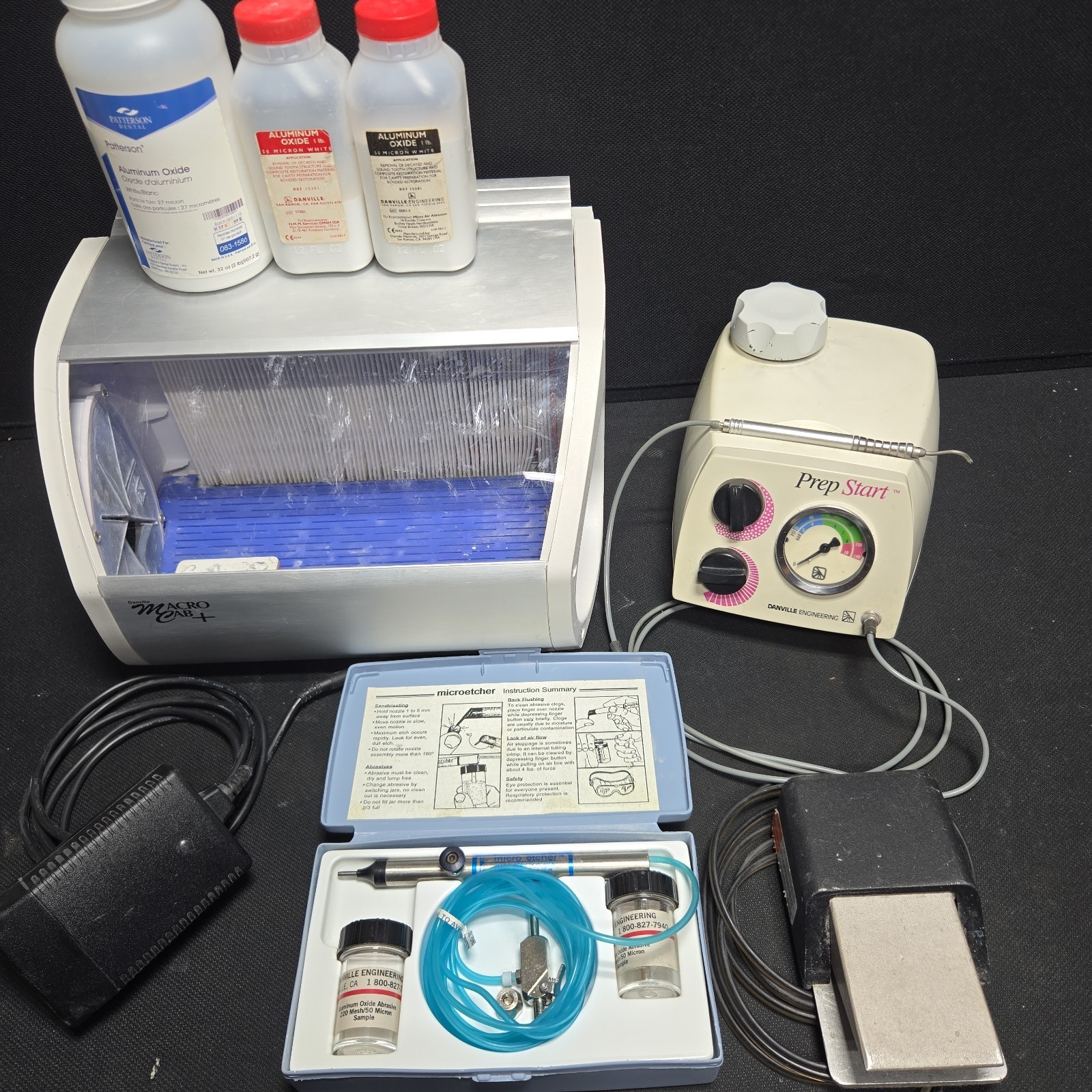 Danville PrepStart Air Abrasion Dental Unit With Danville Macro Cab + A53