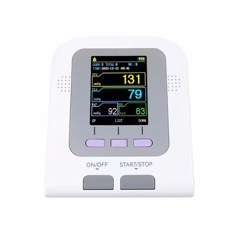 Home Care FDA CE Digital Blood Pressure Monitor Upper Arm NIBP SpO2 PR+ Software