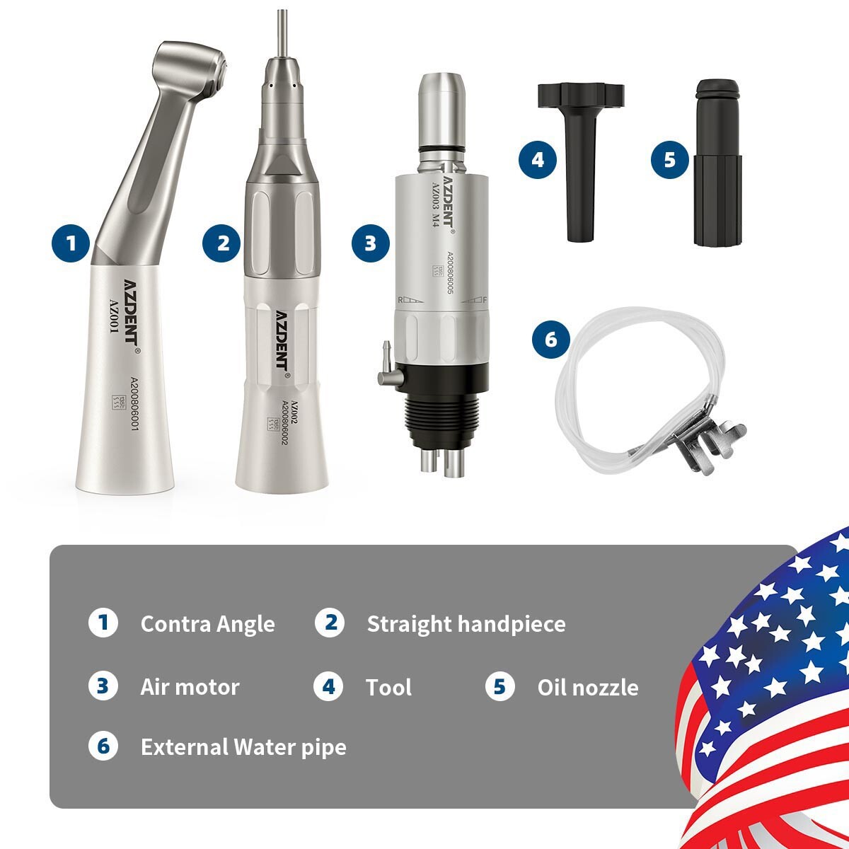Portable Dental Mobile Delivery Unit System Air Compressor /Handpiece 4Holes