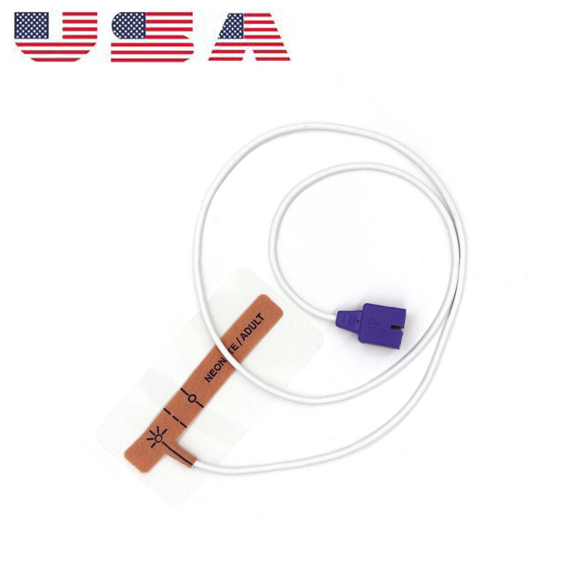 Lot of 10 Adult/Neonate SpO2 Disposable Adhesive finger sensor.9Pin Connector US