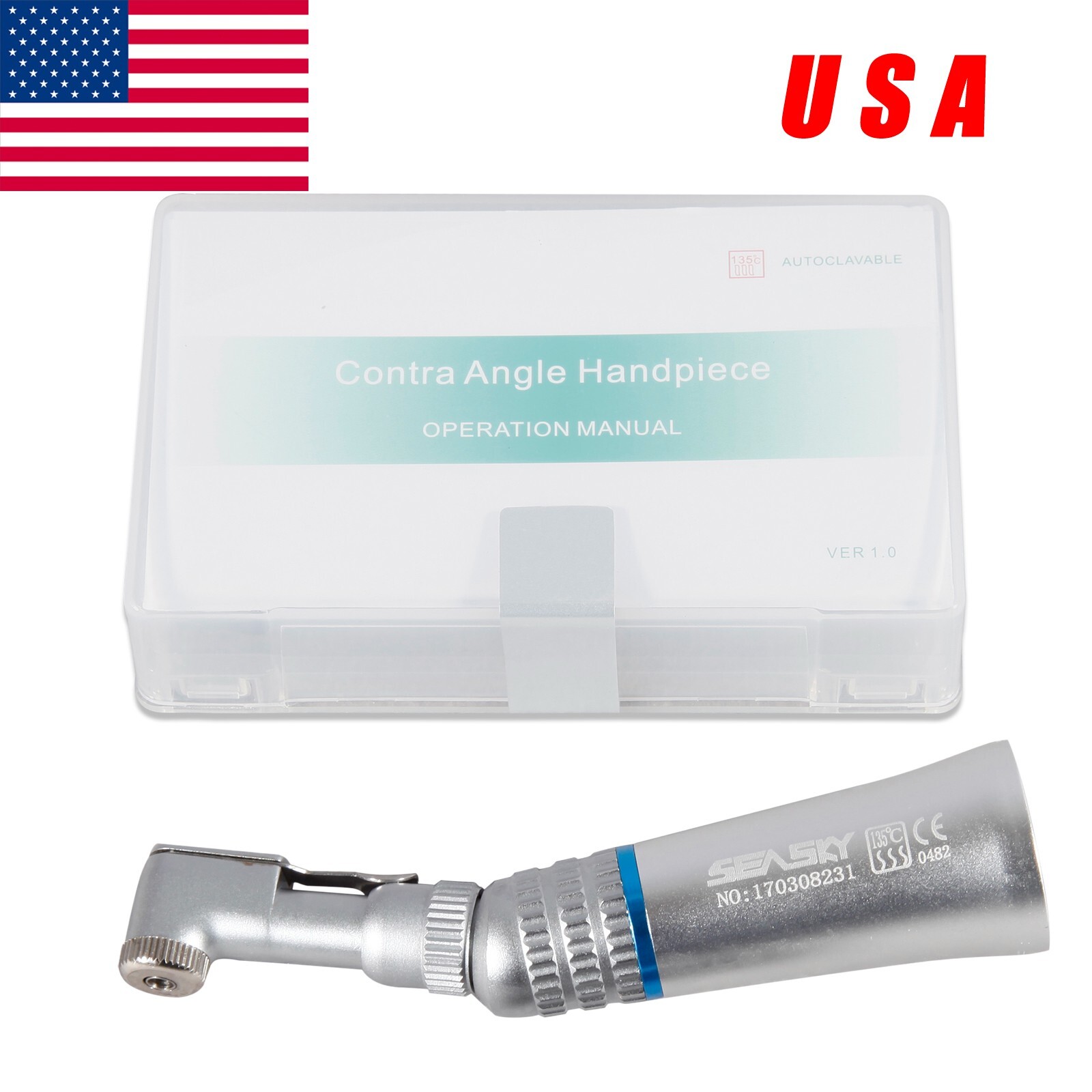 Dental 20:1 Reduction Implant Surgical Contra Angle Handpiece Push Fit NSK STG