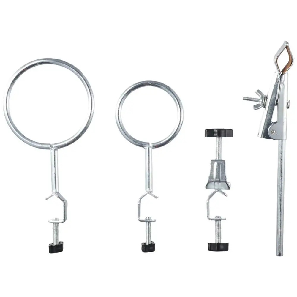 Laboratory Stands Support Set, Steel Lab Stand Set with Cast Iron Base, Rod 16″